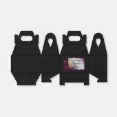 ゴシックバラ、キャンドル、パーチメントバレンタイン フェイバーボックス (折り畳みなし)