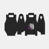 ゴシックバラ、キャンドル、パーチメント、ロケット誕生日 フェイバーボックス (折り畳みなし)