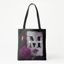 ゴシックバラ、キャンドル、パーチメント、ロケット