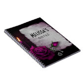 ゴシックバラ、キャンドル、パーチメント、ロケット ノートブック (右側)