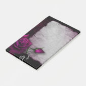 ゴシックバラ、キャンドル、パーチメント、ロケット ポストイット (アングル)