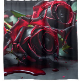 ゴシックバラ シャワーカーテン