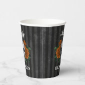 ゴシックバラ&スカルハッピーハローウィン 紙コップ (右)