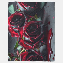 ゴシックバラ フリースブランケット