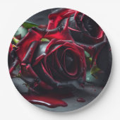 ゴシックバラ ペーパープレート (正面)