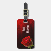 ゴシックバラ ラゲッジタグ (正面縦)