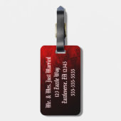 ゴシックバラ ラゲッジタグ (裏面縦)