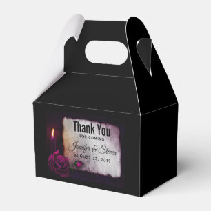 ゴシックバラ、ロウソク、パーチメント結婚ズ フェイバーボックス