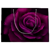 ゴシックバラ、ロウソク、パーチメント結婚ズ ラージペーパーバッグ (裏面)