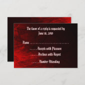 ゴシックバラRSVPカード 出欠カード (正面/裏面)