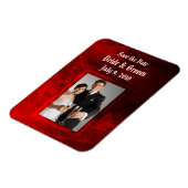 ゴシックバラSave the Dateプレミアムマグネット マグネット (左側)