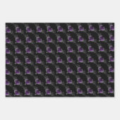 ゴシックバレンタイン翼ハート ラッピングペーパーシート (正面)