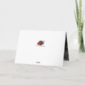 ゴシックバレンタイン赤いハートインチョーク シーズンカード (裏面)