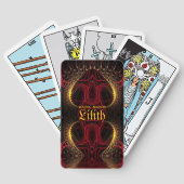 ゴシックバレンタイン金ゴールドハートダークアーツ トランプ (裏面)