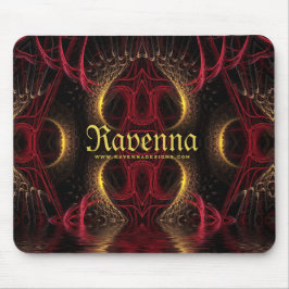 ゴシックバレンタイン金ゴールドハートダークアーツ マウスパッド