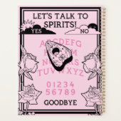 ゴシックパステルピンクブラックフローラ年 プランナー手帳 (裏面)