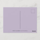 ゴシックパンクロッカーフラミンゴ、スカル、スパイクヘア ポストカード (裏面)