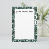 ゴシックパーソナライズされたモスノテカード サンキューカード (スタンド正面)