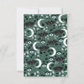 ゴシックパーソナライズされたモスノテカード サンキューカード (裏面)