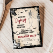 ゴシックパーティーハロウィーン誕生日パーティー 招待状