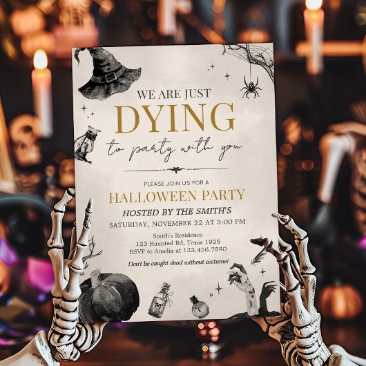 ゴシックパーティーハローウィンパーティに憧れる 招待状