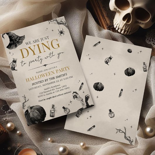 ゴシックパーティーハローウィンパーティに憧れる 招待状