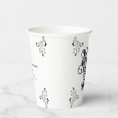 ゴシックパーティー ベビーシャワー こんにちは ブラック 紙コップ (右)