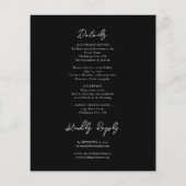 ゴシックパープルとブラック結婚フローラのオールインワン (裏面)