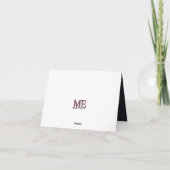 ゴシックパープルの感謝カード サンキューカード (裏面)