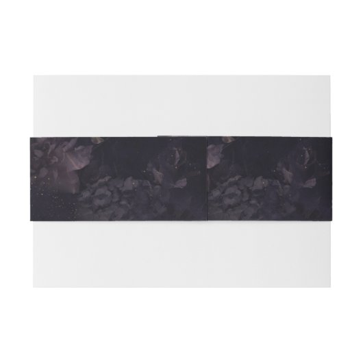 ゴシックパープルエレガントフローラボホ結婚ズ 招待状ベリーバンド (裏面例)