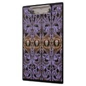 ゴシックパープルオーナメントとスカル クリップボード (左)