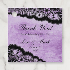 ゴシックパープルグランジブラックレース結婚ズ フェイバータグ