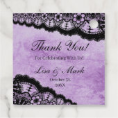 ゴシックパープルグランジブラックレース結婚ズ フェイバータグ (裏面)