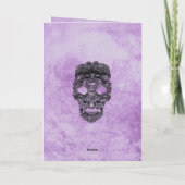 ゴシックパープルグランジブラックレース結婚式 プログラム (裏面)