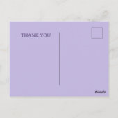 ゴシックパープルバラありがとう ポストカード (裏面)