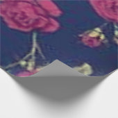 ゴシックパープルバラティッシュペーパー ラッピングペーパー (角)