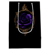 ゴシックパープルバラ ミディアムペーパーバッグ (裏面)