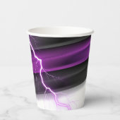 ゴシックパープルブラックハロウィーンイベントベビーシャワー 紙コップ (裏面)