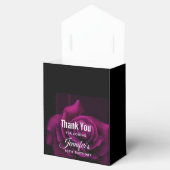 ゴシックパープルレッドローズフラワー誕生日ありがとうございました フェイバーボックス (オープン)