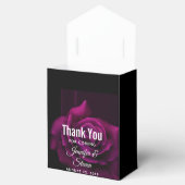 ゴシックパープルレッドローズ結婚の花に感謝 フェイバーボックス (オープン)