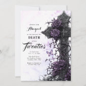ゴシックパープルローズ | あなたの20代に別れを 招待状 (正面)