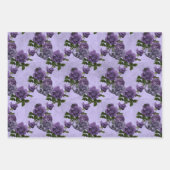 ゴシックパープル&グレーストーンスカル ラッピングペーパーシート (正面)