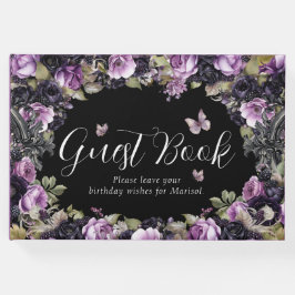 ゴシックパープル&ブラックMoody Quinceaenera ゲストブック