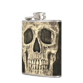 ゴシックヒトスカルベージュブラックグランジテクスチャ フラスク (左)