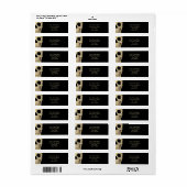 ゴシックヒューマンハーフスカルベージュブラックタトゥーショップ ラベル (フルシート)