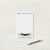 ゴシックビクトリアンこうもり ポストイット (デスク上)