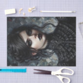 ゴシックビクトリアンの黒人女性 薄葉紙 (クラフト)