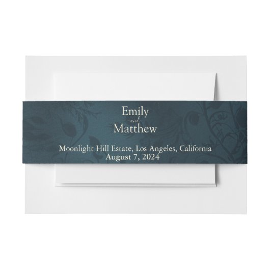 ゴシックビクトリアンエレガンス招待状用帯 招待状ベリーバンド (正面例)