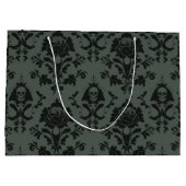 ゴシックビクトリアンスカル&バラダマスク抱き枕 ラージペーパーバッグ (裏面)