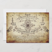 ゴシックビクトリアンハロウィーン 招待状 (正面)